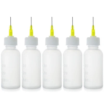 FJNATINH 30cc Needle Tip Glue Squeeze Bottle, Precision Tips Applicator Bott...