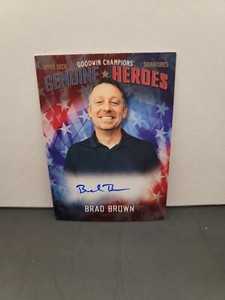 2020 Upper Deck Goodwin Champions Genuine Heroes Signatures Brad Brown Auto A-BO