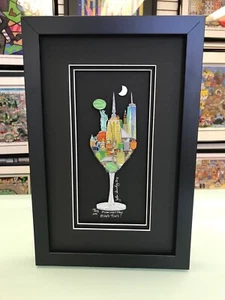 John Suchy 3D-Kunstwerk ""Manhattan Martini"" New York Freund von James Rizzi - Bild 1 von 3