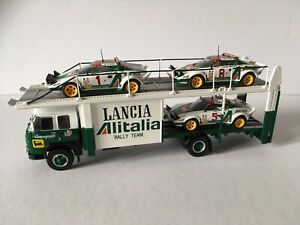 SET TRANSPORT FIAT 673 LANCIA STRATOS ALITALIA MONTE CARLO 1977 1/43