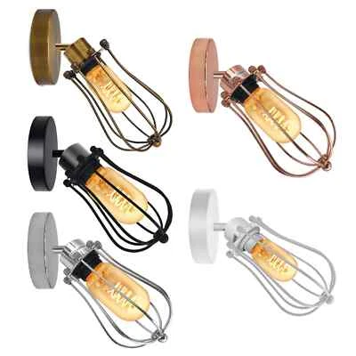 E27 Vintage Industrial Wall Light Metal Brushed Adjustable Wall Sconce Lamp - Image 1 of 4