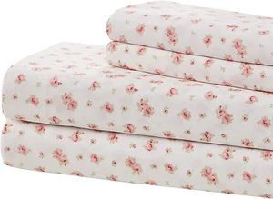 Modern Threads - Soft Microfiber Rose Printed Sheets - Luxurious Microfiber Bed - Picture 1 of 12