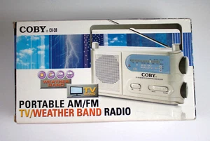 Coby Portable Weather Band AM/FM/WB Radio Receiver CX-38 - Picture 1 of 8