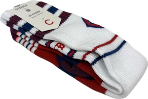 Stance Damen weiß hohe Stiefel Baumwolle Streifen MLB Baseball Chicago Cubs Socken Gr. S - Bild 1 von 2