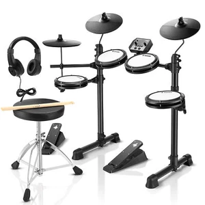 Donner DED-80 Electric Drum Set 5 Drum 3 Cymbal With Throne Headphone 180 Sounds - Picture 1 of 24