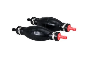 Manguera de bombilla de imprimación Pactrade Jumbo de goma negra de 3/8"" para tanques de combustible fueraborda 2 piezas - Imagen 1 de 4