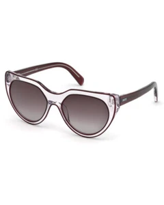 Emilio Pucci EP82 71T Red Cat Eye Brown Gradient 57-18-140mm Women's Sunglasses - Picture 1 of 4