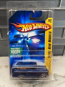 Hot Wheels 2006 nuevos modelos '55 panel Chevy azul en tarjeta ganadora instantánea - Imagen 1 de 2