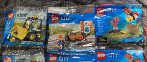 3X NeW LEGO City Lot 30357 Road Construction Worker 30151 Dozer 30370 Dv Polybag - Picture 1 of 5