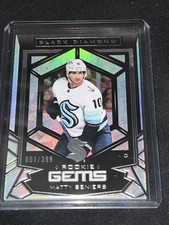 2022-23 Upper Deck Black Diamond Matty Beniers Rookie Gems #’d 007/399