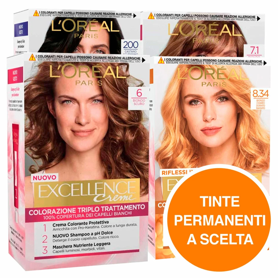 L'Oréal Paris Excellence Creme Tinta Capelli Trattamento Colorazione a Scelta - Immagine 1 di 1