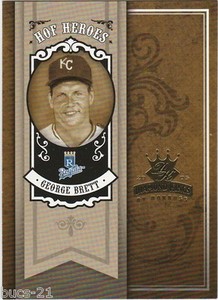 2005 DONRUSS DIAMOND KINGS GEORGE BRETT HOF HEROES BASEBALL CARD #HH-42 KC ROYAL