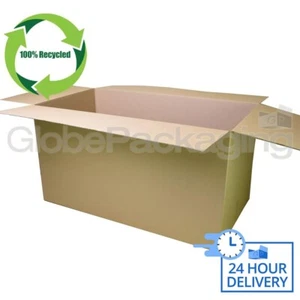 10 x 35x19x16" EXTRA LARGE SINGLE WALL PACKING MAILING MOVING CARDBOARD BOXES - Picture 1 of 3