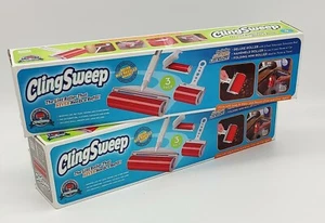 2x Cling Sweep Lint Roller 3 Pack Roller Set BRAND NEW Washable Rollers Pet Hair - Picture 1 of 3