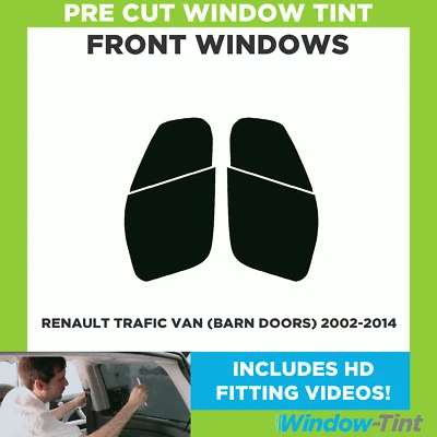 Pre Cut Car Window Tint for Renault Trafic Van (Barn doors) 2002-14 Front Film - Image 1 of 4