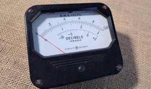HEWLETT-PACKARD DEZIBEL METER PANEL MOUNT Vintage 4-1/4" - Bild 1 von 5