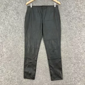 Sportsgirl Pants Womens Large Black Polyurethane Stretch Legging 27708 - Picture 1 of 12