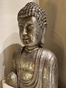 Keramik/Ton-Figur Buddha (Handarbeit, keine Massenware) ca. 55cmx33cm - Bild 1 von 3