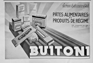 PRESS ADVERTISEMENT 1937 BUITONI FOOD PÄTES AND QUEEN PRODUCTS - Picture 1 of 1