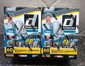 LOT OF 2 DONRUSS 2017 NASCAR RACING BLASTER BOX 1 AUTO OR RELIC EACH FREE SHIP - Picture 1 of 1