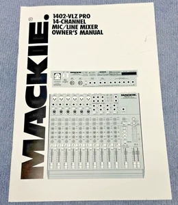 Mackie 1402-VLZ PRO 14-Channel Mic/Line Mixer Owner's Manual - Picture 1 of 2