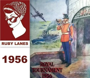 1956 ROYAL TOURNAMENT (Patron Her Majesty the Queen) Souvenir Program  VGC - Foto 1 di 10