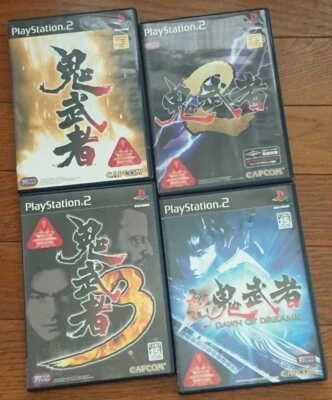 Lot 4 Onimusha 1 2 3 & Shin set PS2 Sony Playstation2 CAPCOM Tested Japan Ver. - Image 1 of 4
