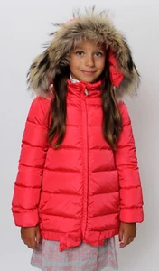 IL GUFO Daunenjacke mit 3D-Schleife & Fellkapuze* Gr.6/116 oder 10/140 NEU - Bild 1 von 3