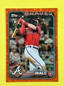 Forrest Wall Rookie Card 2024 Topps #391, Orange Foil SN 145/299, Atlanta Braves - Picture 1 of 2