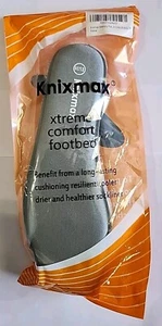 Knixmax Grey Memory Foam Xtreme Comfort Insoles 1 pair size 8us/39eu Women. - Picture 1 of 4