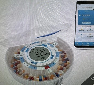 Bluetooth Smart Automatic Medication Dispenser 28 Day Electronic Pill Organizer - Image 1 of 4