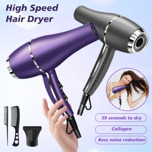 2200W Hair Dryer w/ Diffuser Lightweight Travel Hairdryer for Normal &Curly Hair - Picture 1 of 15