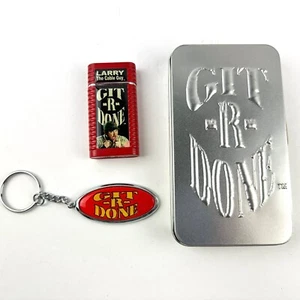 Larry The Cable Guy GIT-R-DONE Refillable Butane Lighter & KeyChain in Case - Picture 1 of 9