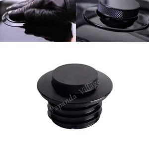 1Pc Black Pop-up Flush Mount Gas Oil Tank Cap For Harley Softail FXBB FXST FXBR - Picture 1 of 8