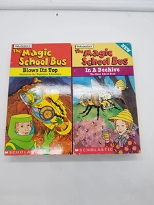 THE MAGIC SCHOOL BUS IN A BEEHIVE and BLOWS ITS TOP 2 VHS LOT - Picture 1 of 7