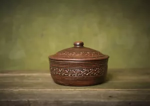 Ceramic bread pot baking dish with lid clay pot for cooking ceramic pan - Picture 1 of 14