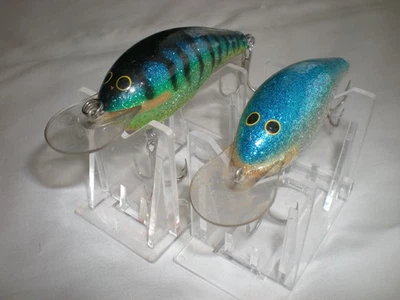 2 Vintage Strike King Dance-N-Shad - wood ~3.5" - Excellent Cond. - Image 1 of 4