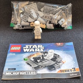 LEGO Star Wars First Order Snowspeeder Microfighter 75126 Complete w/ Minifigure