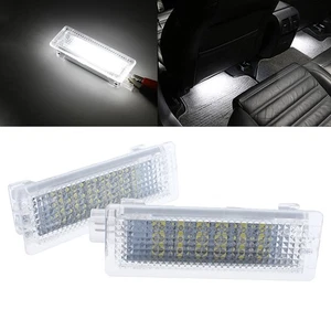 White LED Footwell Door Courtesy Interior Lights For BMW E90 E92 F30 F32 M3 E82 - Picture 1 of 10