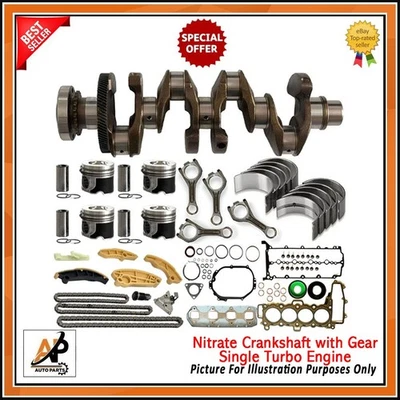 FOR RANGE ROVER NITRATE CRANKSHAFT 2.0 DIESEL 204DTD ENGINE REBUILD KIT NEW - Image 1 of 4