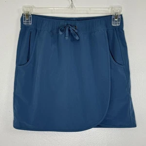 Patagonia Skort Mujer Pequeño Azul Bolsillos con Cordón Elastizado Senderismo Atlético - Imagen 1 de 6
