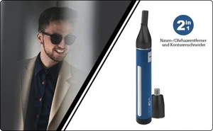 Clatronic Rimuovi Peli Naso/Orecchie NE 3743 Nero/Blu, NUOVO - Foto 1 di 1