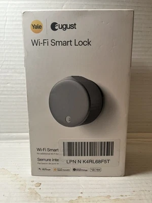August Smart Lock 4ta Generación WiFi ASL-05 Plateado Nuevo En Caja Foto 1 de 3