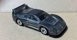 Hot Wheels Super Treasure Hunt Ferrari F40 Metallic Gray Chrome Wheels Rare - Picture 1 of 3