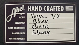 Abel Vaya 7/8 Fly Reel - Basic Black - NEW - Picture 1 of 13