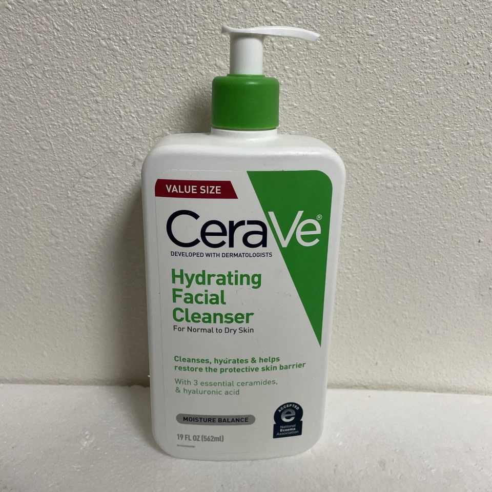 CeraVe Hydrating Facial Cleanser, Moisturizing Non-Foaming Face Wash 19 Fl Oz - Image 1 of 1