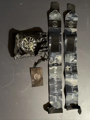 Muñequeras Iron Infidel para levantamiento de pesas 24" resistente para hacer ejercicio Foto 1 de 4