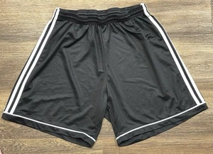 Adidas Shorts Girls Youth XL Black Athletic Running Gym Training Logo 3 Stripe - Picture 1 of 7