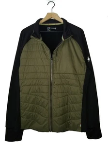 SmartWool Hybrid Smartloft Jacket Olive Green Black Insulated Wool blend Men 2XL - Picture 1 of 14