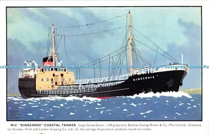 R412865 M V Kingennie Coastal Tanker gebaut von George Brown Pert und London Shipp - Bild 1 von 4